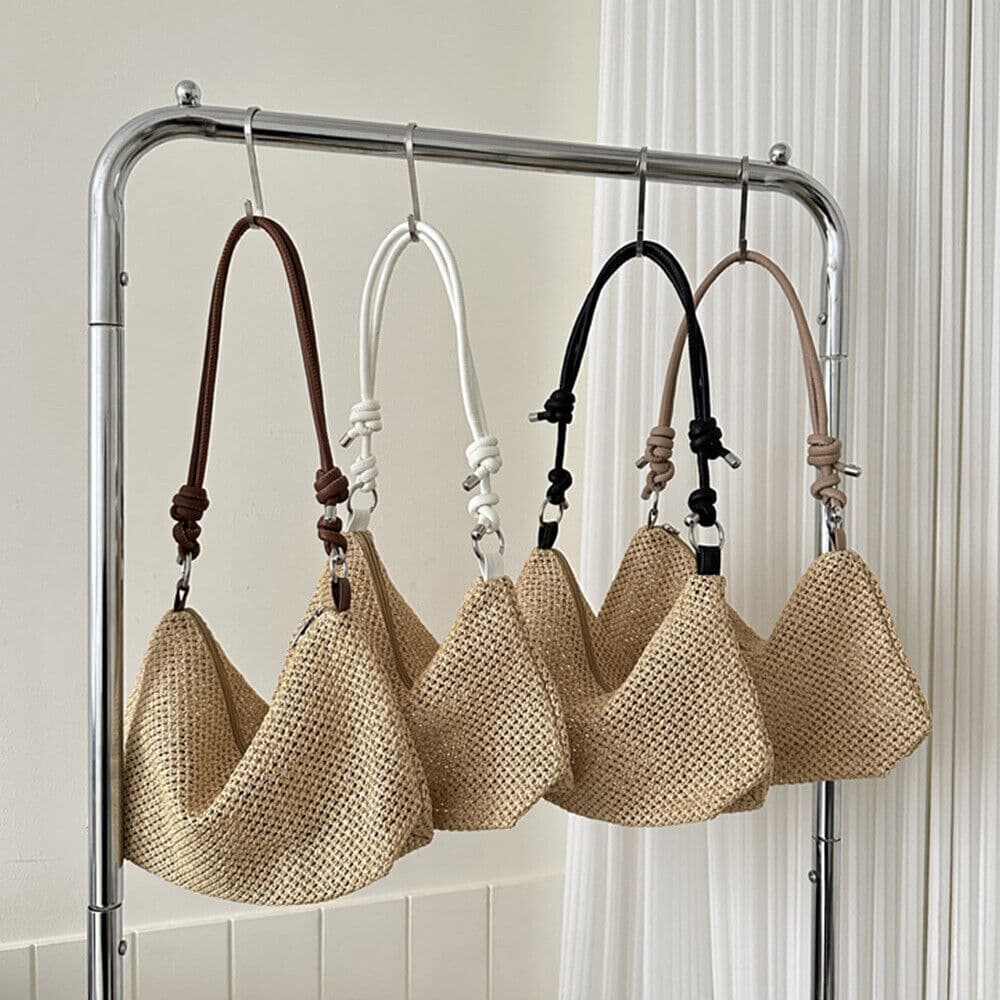 Simple Retro Beach Bag — detail Tas Pantai Retro Simpel Easthtic